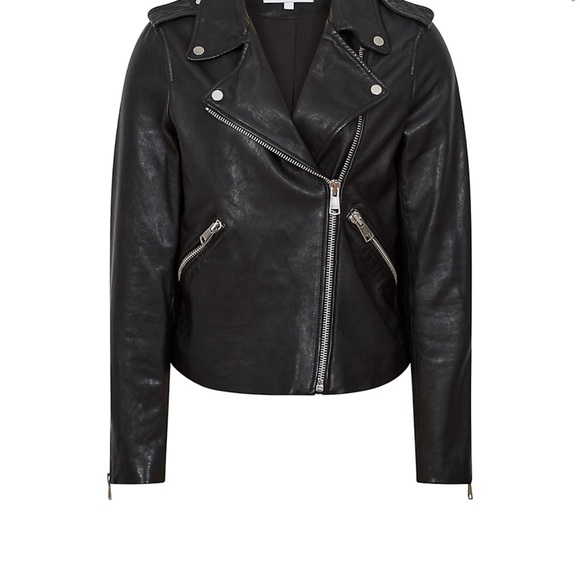 Salmon/Burnt Orange Leather Jacket - Picture 11 of 11